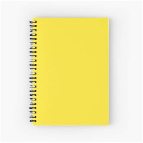 Yellow Solid Yellow Spiral Notebook By Gsallicat Spiral Notebook