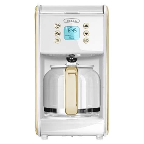 You can get a standard drip coffee maker with thermal carafe while at the same time having a coffee brewer that makes single serve coffee using your favorite ground coffee. Sensio BELLA Dots 2.0 Programmable Coffee Maker White/Gold ...