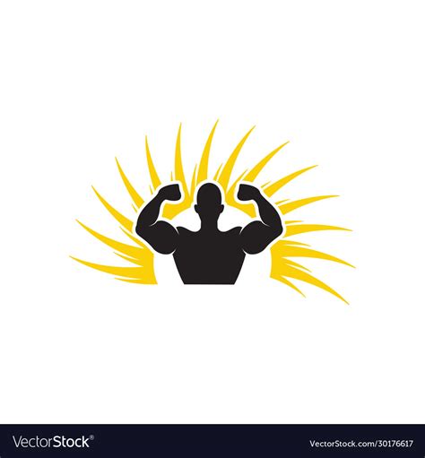Fitness Gym Graphic Design Template Isolated Vector Image