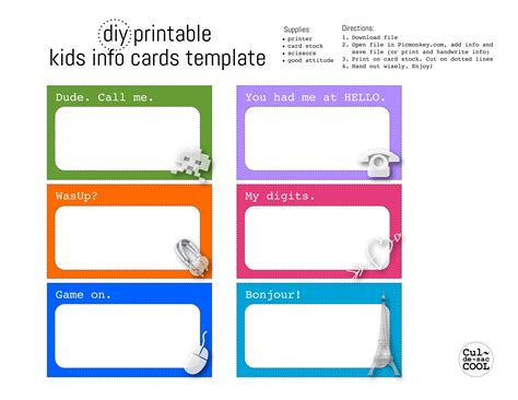 We did not find results for: DIY Printable Kids Info Cards Template