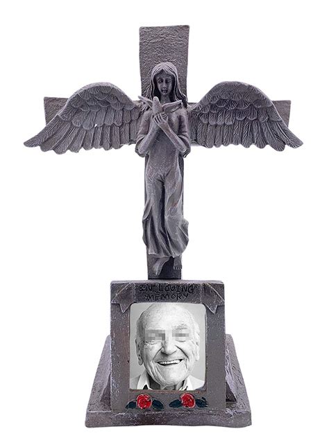 Check out our grave decoration selection for the very best in unique or custom, handmade pieces from our grave markers & decoration shops. Solar Lighted Cross Angel Cemetery Decoration Grave ...