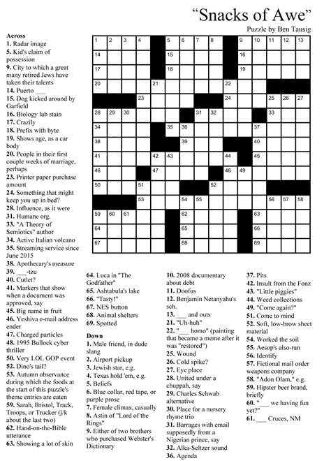 The Best Printable Crossword Puzzles For Adults Tristan Website
