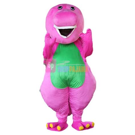 Deluxe Adult Size Barney Mascot Costume For Birthday Party Cartoon