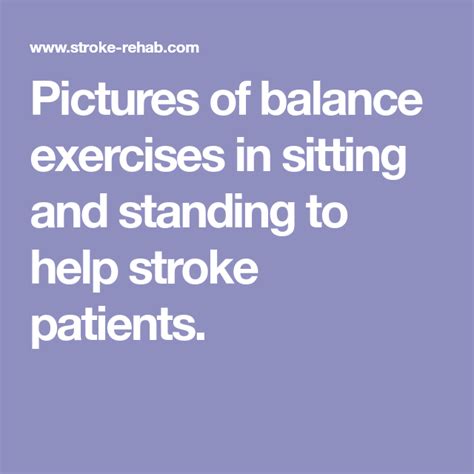 Pictures Of Balance Exercises In Sitting And Standing To