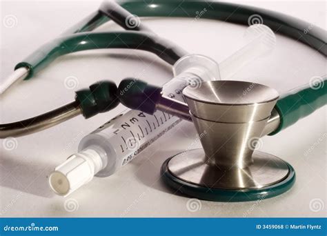 Stethoscope And Needle Picture Image 3459068