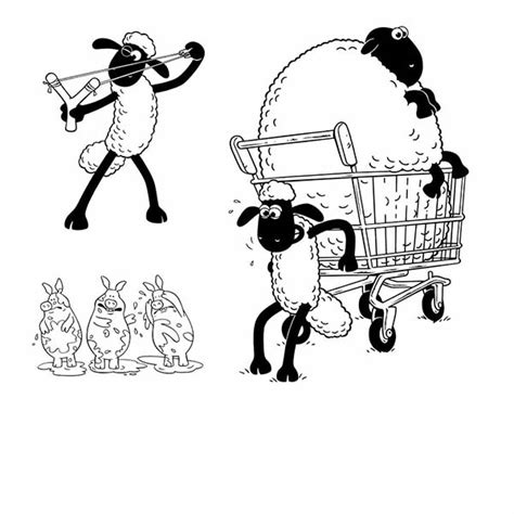 Dibujos para colorear de la Oveja Shaun
