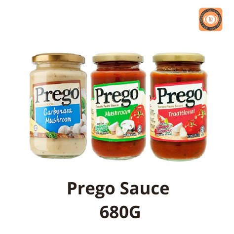 Prego Pasta Sauce 665g 680g Carbonara Mushroom Tradisional Tomato