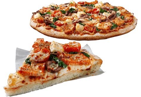 There are 363 calories in 1 slice, 1/4small pizza (4.6 oz) of domino's pizza memphis bbq chicken hand tossed crust pizza. Chicken & Feta - Domino's Pizza