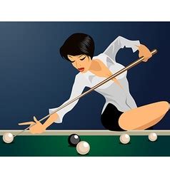 Sexy Billiards Vector Images