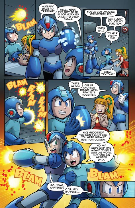 Thanks Rockman X Dive For Giving Us The Chance To Recreate This Moment Archie Comic S Mega Man
