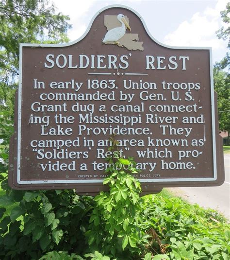 Soldiers Rest Marker Lake Providence Louisiana A Photo On Flickriver