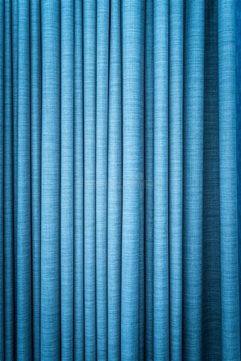 Blue Curtain In Folds Textured Background Stock Image Image Of