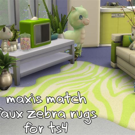 Maxis Match Zebra Rugs Build Buy The Sims 4 Curseforge