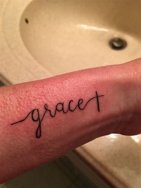 Tattoo Of The Word Grace Horseartdrawingpencileasy