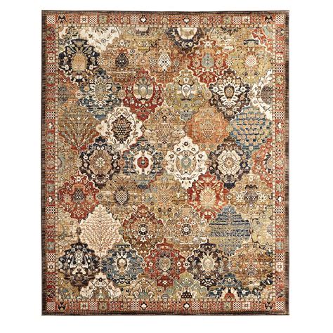 This loomed rug has a transitional style, which works well with any decor. Home Decorators Collection Patchwork Medallion Multi 8 ft ...