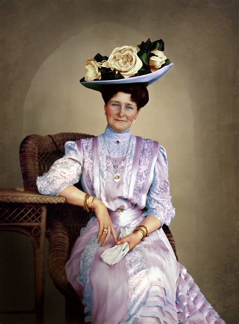 1908 Empress Alexandra Feodorovna Of Russia Colorized By Alix Of Hesse