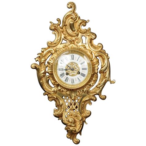 Antique French Rococo Cartel Wall Clock By Japy Freres At 1stdibs