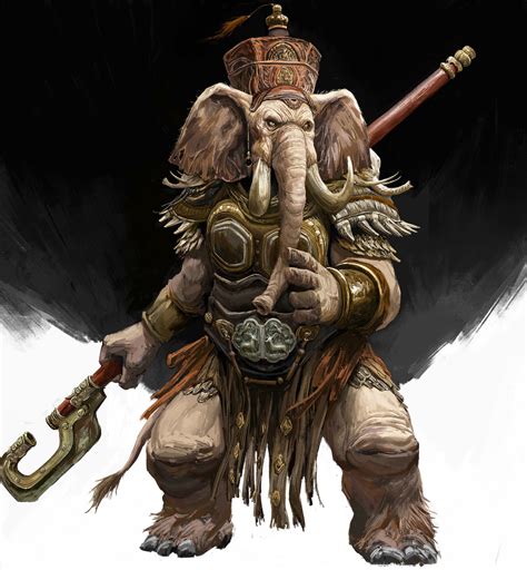 Artstation Elephant Warriors C Y Fantasy Character Design