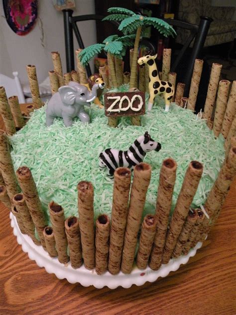 20 Exclusive Image Of Zoo Theme Birthday Cake