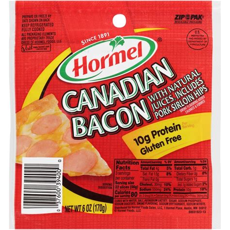 Hormel Canadian Bacon 6 Oz Shipt