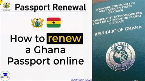 How To Renew A Ghanaian Passport 2023 Diy Online Application Edumedia Youtube