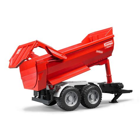 Den holzanhänger bekommen sie komplett mit rungen, kran, großer wanne und mechanischer seilwinde. Bruder Krampe Tandem Halfpipe Kippanhänger für Traktor