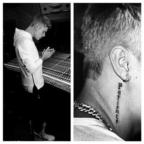 27 Awesome Justin Bieber Neck Tattoos