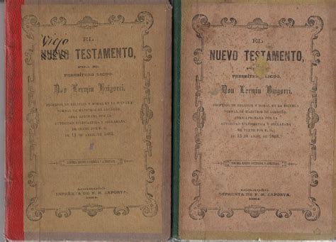 El Viejo Testamento El Nuevo Testamento By Baigorri FermÍn 1884