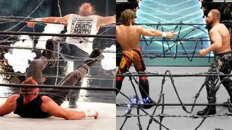 Video New Look At Exploding Barbed Wire Deathmatch In Aew Fight