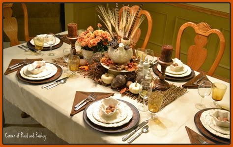 Corner of Plaid and Paisley: Thanksgiving Table-Not the only Tom at the