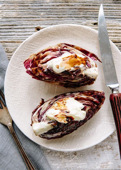 Recipe Grilled Radicchio With Creamy Cheese Kitchn