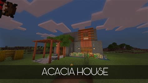 Minecraft Acacia House 🖤🏠🧡 Youtube