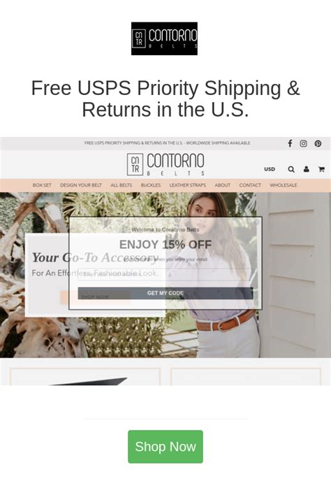Contorno Belts Deals Free Usps Priority Shipping And Returns In The Us