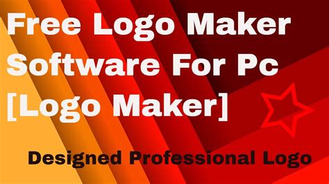 Free Logo Maker Softwarebest Logo Maker For Pc Logo Maker Youtube