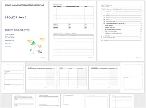 Free Project Closeout Templates Smartsheet