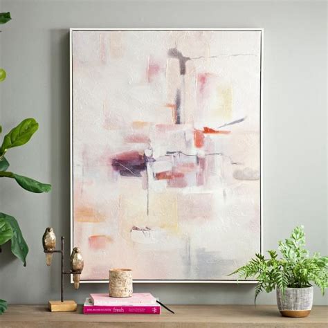 Pink Abstract Framed Canvas Art Print From Kirklands In 2020 Framed