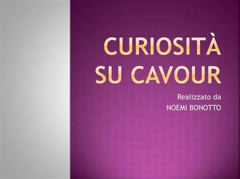 PPT Curiosità su cavour PowerPoint Presentation free download ID