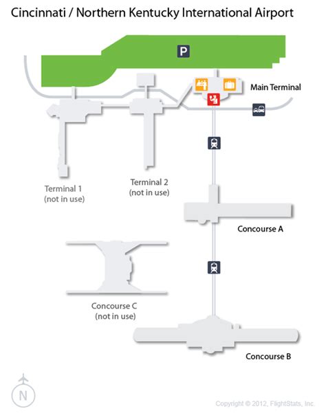 Terminal Cvg Airport Map