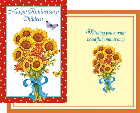 91024 Six Anniversary To Children Cards With Six Envelopes Stockwell