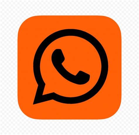 Whatsapp Logo Aesthetic Orange