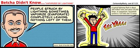 Betcha Didnt Know Vaporized By Lightning By Thecartoonistx On Deviantart