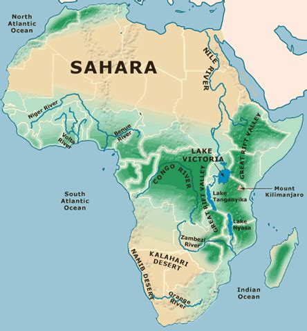Congo River Basin Africa Map
