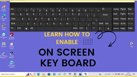 How To Enable Onscreen Keyboard And Touch Screen Keyboardshortcut Keys