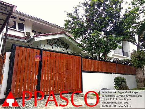 Maybe you would like to learn more about one of these? Pagar Motif Kayu Woodplank di Pulo Armin Bogor | Minimalis ...