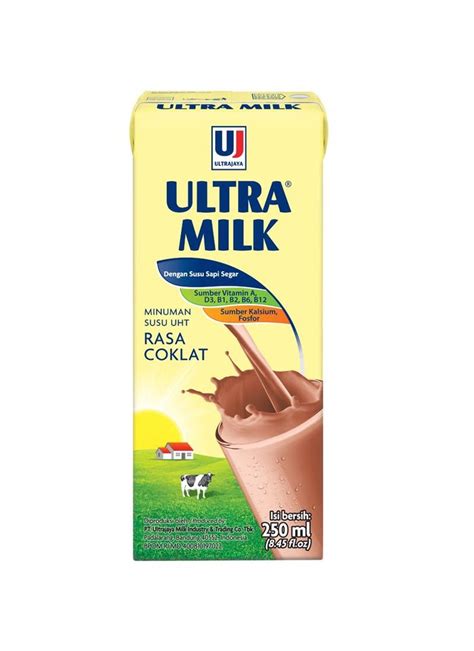 Ultra Milk Coklat 250ml / Susu Uht / Susu Kotak - Jumbo Super Center