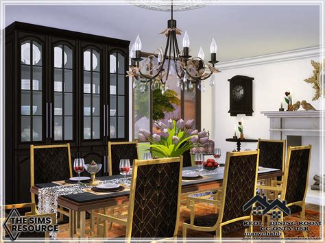 The Sims Resource Reol Dining Room Cc Only Tsr Sims House Plans
