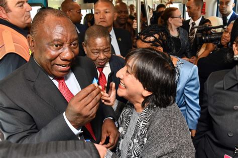 President Cyril Ramaphosa Launches New Prasa Trains In Cape Town Train