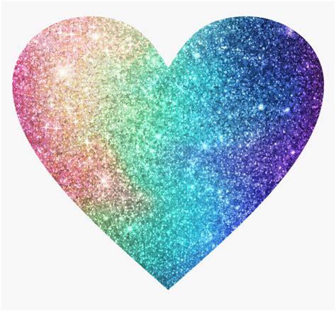 Image Heart Rainbow Glitter Color Glitter Rainbow Heart Background