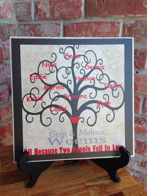 Check out our large blended family christmas: Custom Monogram Blended Family Tree Ceramic by ...