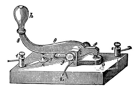 100 Morse Code Machine Stock Illustrations Royalty Free Vector